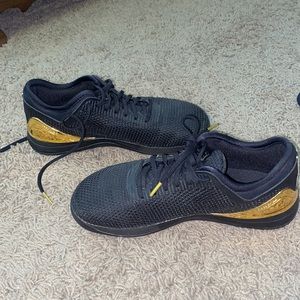 Black & Gold Reebok CrossFit shoes